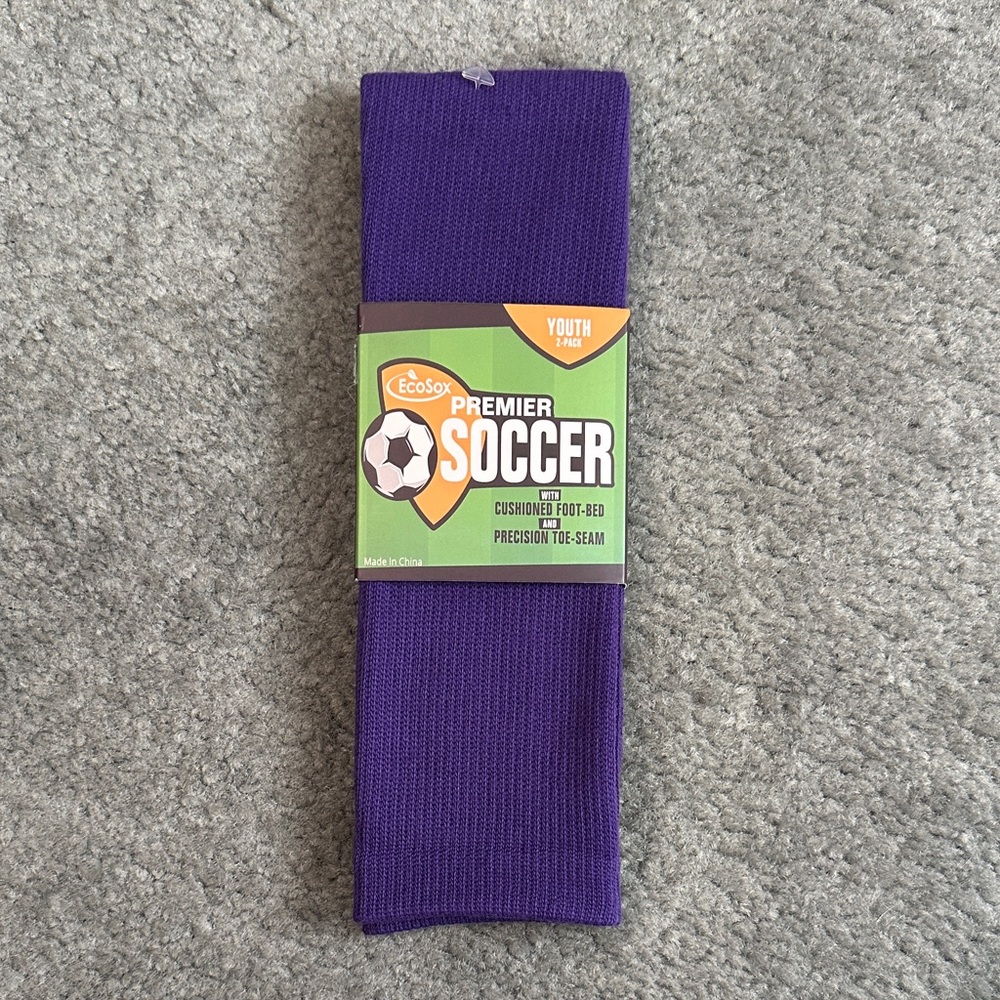 EcoSox Premier Soccer Socks - Purple